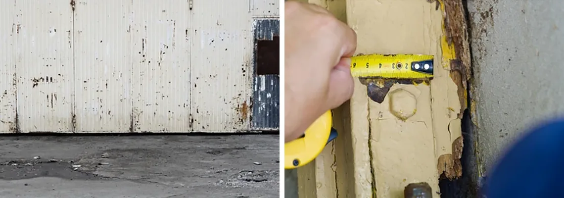 Lift Master Rusty Garage Doors in Panama City